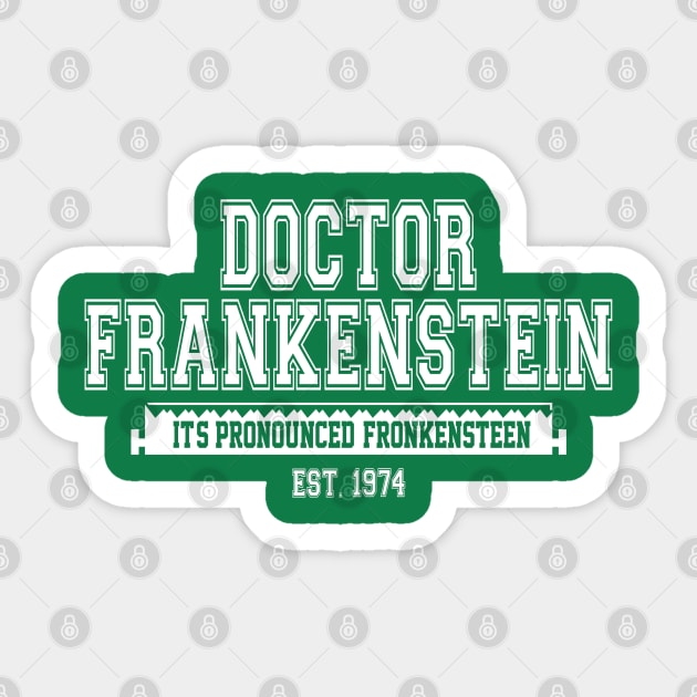 Young Frankenstein College Design Sticker by RobotGhost